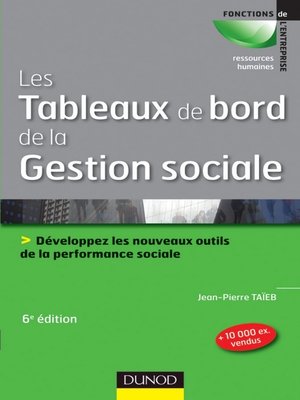 cover image of Les tableaux de bord de la gestion sociale--6e éd